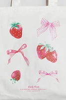 Printed Canvas Tote Bag