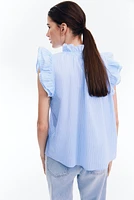 Ruffle-Trimmed Blouse
