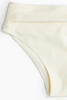 High Waist Cheeky Bikini Bottoms