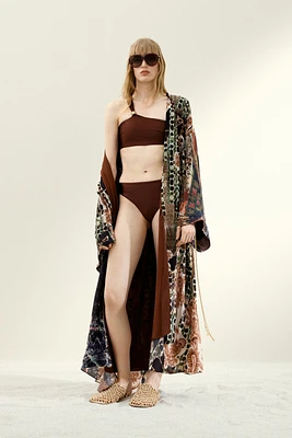 One-shoulder bikini top