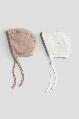 2-pack Cotton Jersey Bonnets