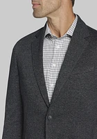 Traveler Collection Tailored Fit Plaid Knit Sportcoat