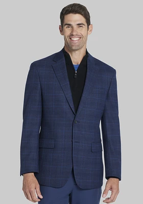 Traveler Performance Tailored Fit Plaid Sportcoat - Big & Tall CLEARANCE