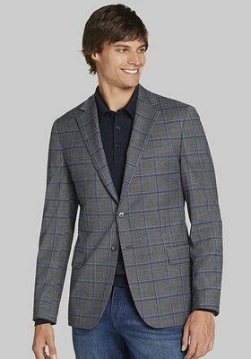 Jos. A. Bank Tailored Fit Windowpane Plaid Sportcoat