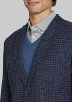 Traveler Collection Tailored Fit Houndstooth Knit Sportcoat - Big & Tall CLEARANCE