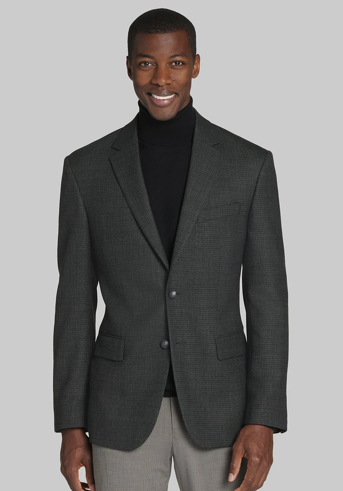 Traveler Performance Collection Tailored Fit Textured Sportcoat - Big & Tall CLEARANCE