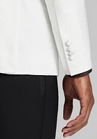 Jos. A. Bank Tailored Fit White Palm Dinner Jacket