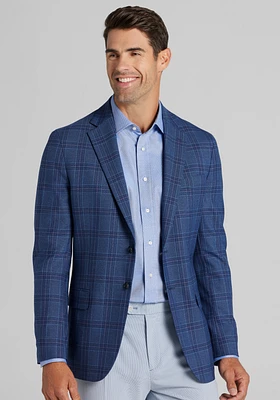 Jos A. Bank Comfort Stretch Tailored Fit Plaid Sportcoat