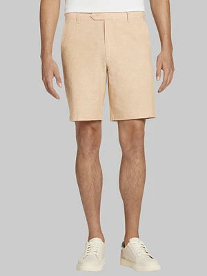 Jos. A. Bank Tailored Fit Solid Linen-Blend Shorts