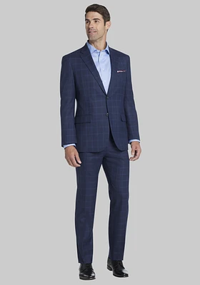 Jos. A. Bank Tailored Fit Windowpane Plaid Suit - Big & Tall CLEARANCE