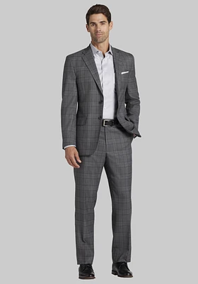 Reserve Collection Tailored Fit Plaid Suit