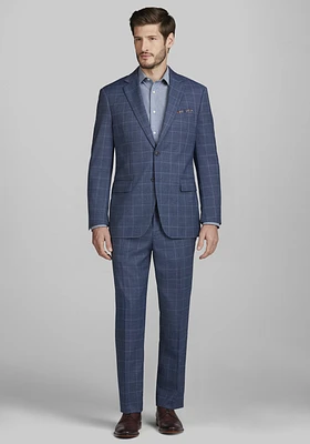 Jos. A. Bank Tailored Fit Windowpane Plaid Suit Separates Jacket