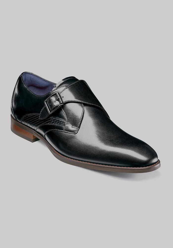 Stacy Adams Karcher Plain Toe Monk Straps