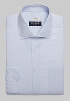 Traveler Collection Slim Fit Spread Collar Mini Check Dress Shirt CLEARANCE