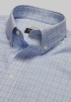 Traveler Collection Traditional Fit Button-Down Collar Plaid Dress Shirt - Big & Tall CLEARANCE