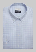 Traveler Collection Traditional Fit Button-Down Collar Plaid Dress Shirt - Big & Tall CLEARANCE