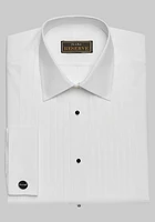 Reserve Collection Traditional Fit Point Collar Pleat Formal Dress Shirt