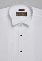 Reserve Collection Tailored Fit Wing Collar French Cuff Five-Pleat Formal Dress Shirt