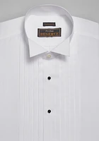 Reserve Collection Traditional Fit Wing Collar French Cuff Five-Pleat Formal Dress Shirt