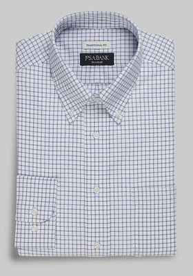 Traveler Collection Traditional Fit Check Dress Shirt