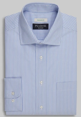 Traveler Collection Tailored Fit Stripe Dress Shirt