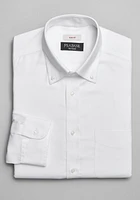 Traveler Collection Slim Fit Button-Down Collar Solid Dress Shirt