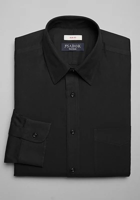 Traveler Collection Slim Fit Solid Dress Shirt