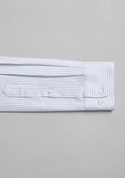 Traveler Collection Traditional Fit Point Collar Stripe Dress Shirt