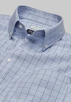 Traveler Collection Tailored Fit Button-down Collar Windowpane Grid Dress Shirt