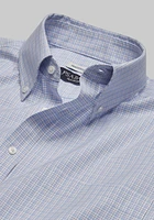 Traveler Collection Traditional Fit Button-Down Collar Mini Plaid Dress Shirt CLEARANCE