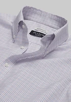 Traveler Collection Traditional Fit Button-down Collar Grid Dress Shirt