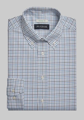 Jos. A. Bank Tailored Fit Mini Check Dress Shirt CLEARANCE