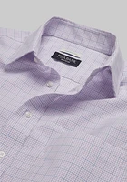 Traveler Collection Tailored Fit Point Collar Grid Dress Shirt CLEARANCE