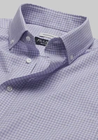 Traveler Collection Traditional Fit Mini Plaid Dress Shirt - Big & Tall CLEARANCE