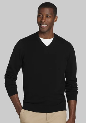 Jos. A Bank Pima Cotton V-Neck Sweater - Big & Tall CLEARANCE