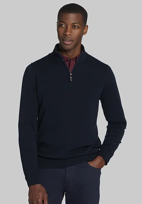 Jos. A Bank Pima Cotton Quarter Zip Sweater - Big & Tall CLEARANCE