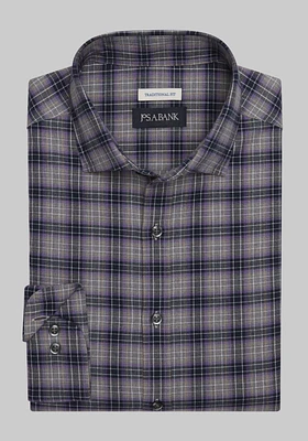 Jos. A Bank Lux Flannel Traditional Fit Long Sleeve Sportshirt CLEARANCE