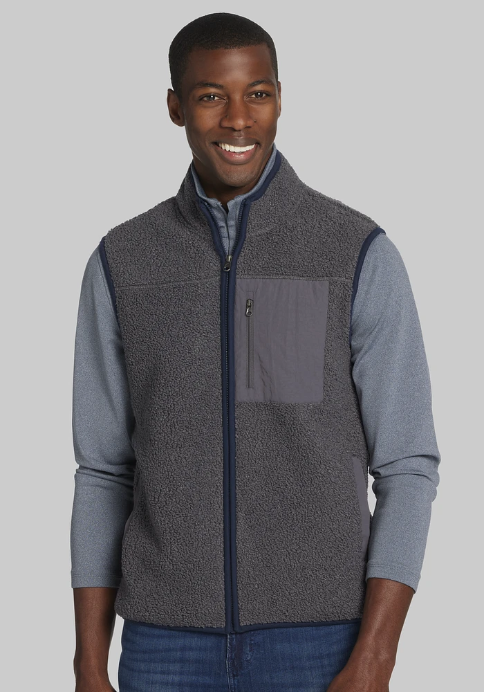 Jos. A. Bank Tailored Fit Faux Sherpa Vest CLEARANCE