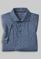 Johnston & Murphy Tailored Fit XC4 Cool Degree Tonal Geometric Polo