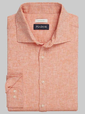 Jos. A. Bank Tailored Fit Linen Blend Long Sleeve Sportshirt CLEARANCE