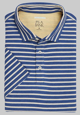 Jos. A. Bank Tailored Fit Stripe Comfort Stretch Polo