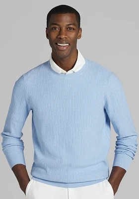 Jos. A Bank Tailored Fit Textured Crew Neck Sweater