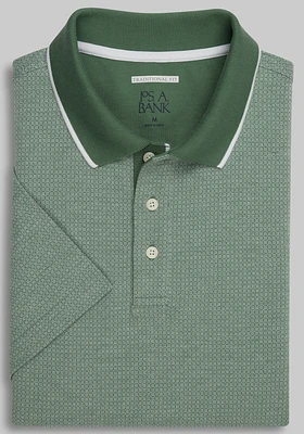 Jos. A. Bank Traditional Fit Comfort Stretch Jacquard Polo