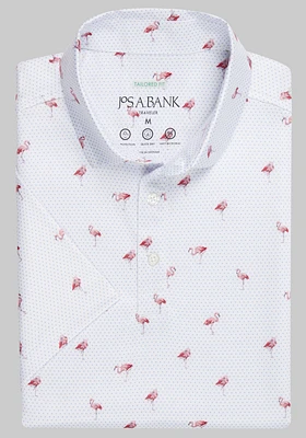 Traveler Collection Tailored Fit Flamingo Performance Polo