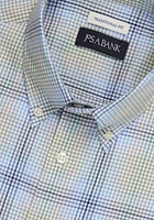 Jos. A. Bank Comfort Stretch Traditional Fit Tonal Plaid Long Sleeve Sportshirt