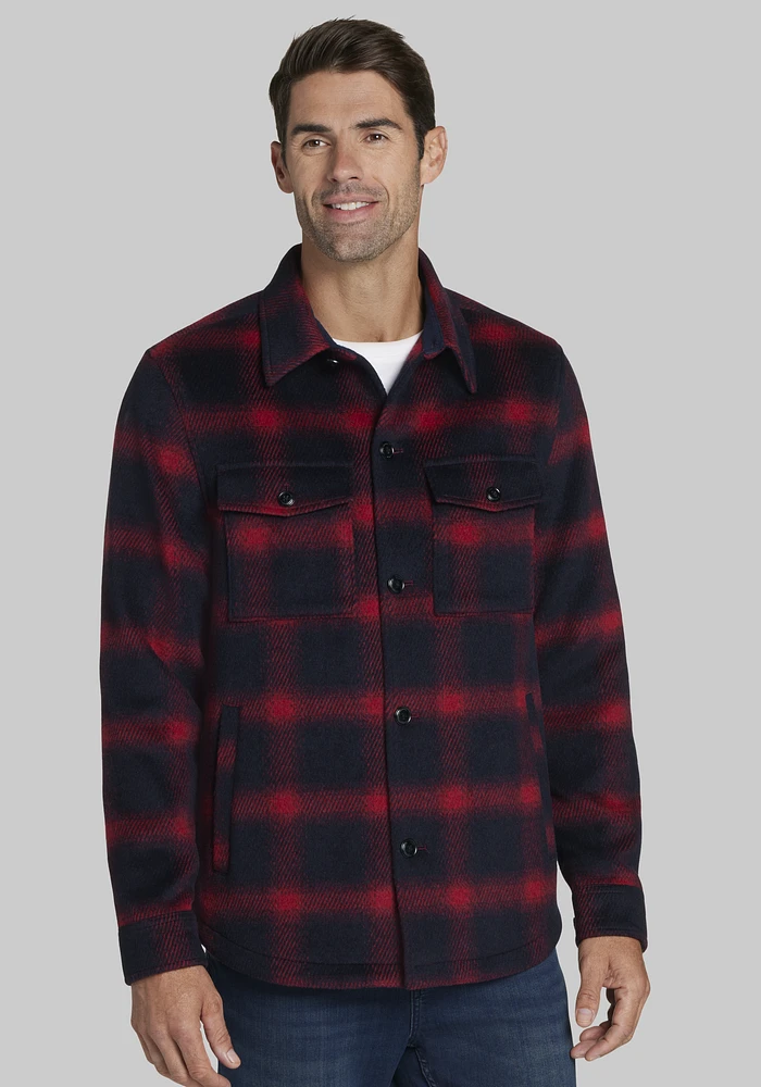 Jos. A. Bank Plaid Shirt Jacket - Big & Tall CLEARANCE