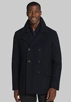 Jos. A. Bank Tailored Fit Melton Peacoat - Big & Tall CLEARANCE