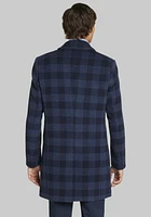 Jos. A. Bank Tailored Fit Plaid Overcoat CLEARANCE