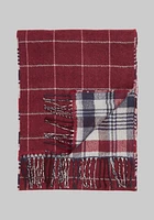 Jos. A. Bank Plaid To Windowpane Reversible Scarf CLEARANCE