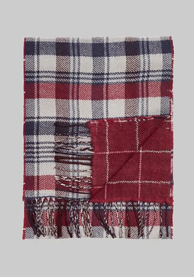 Jos. A. Bank Plaid To Windowpane Reversible Scarf CLEARANCE